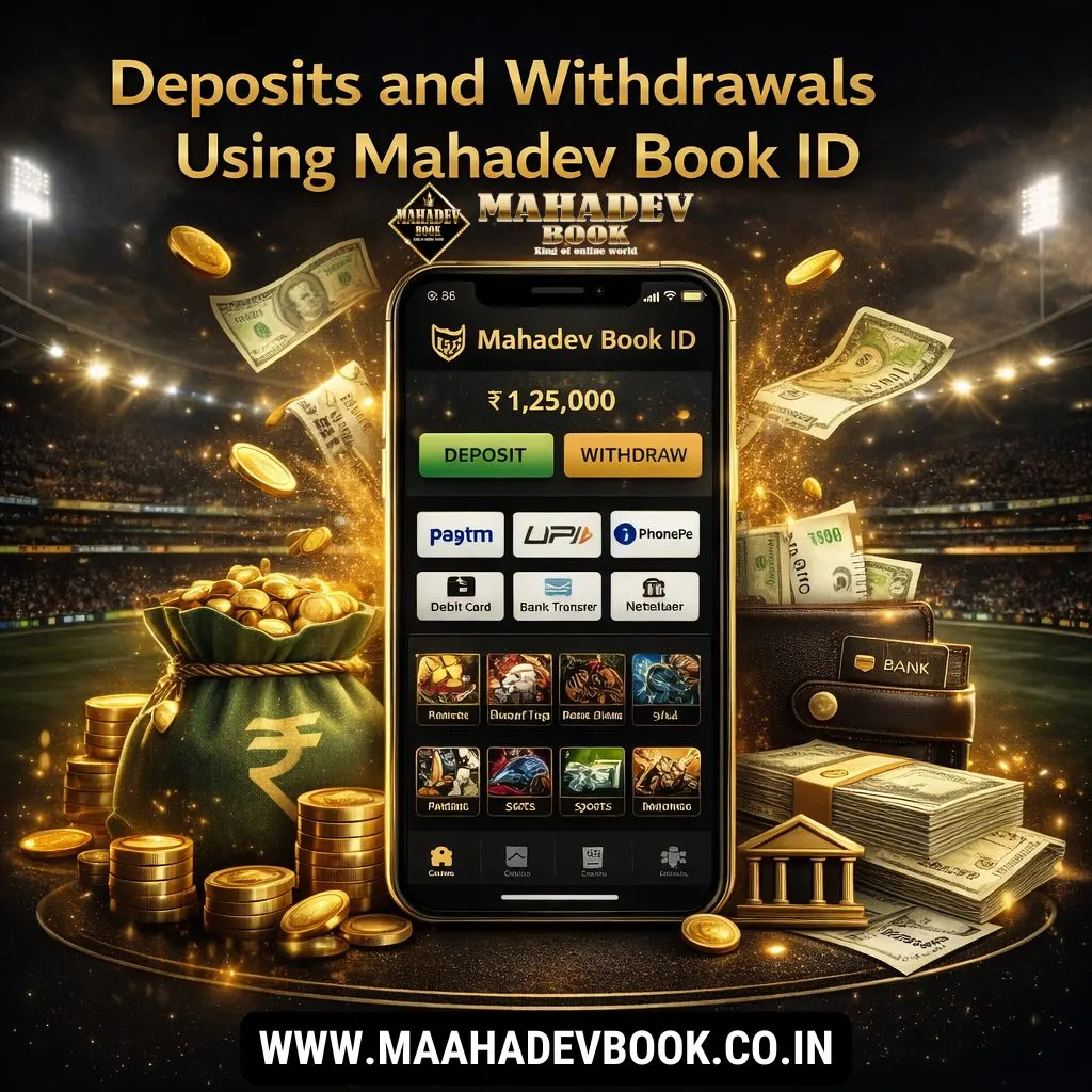 Deposits and Withdrawals Using Mahadev Book ID