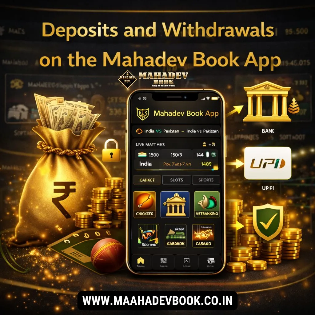 Deposits and Withdrawals on the Mahadev Book App