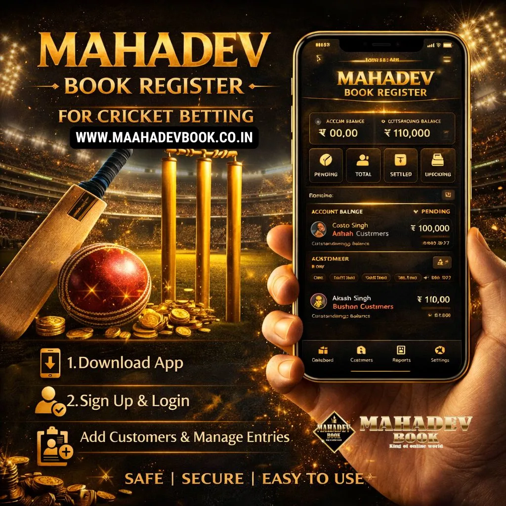 Mahadev Book Register for Cricket Betting