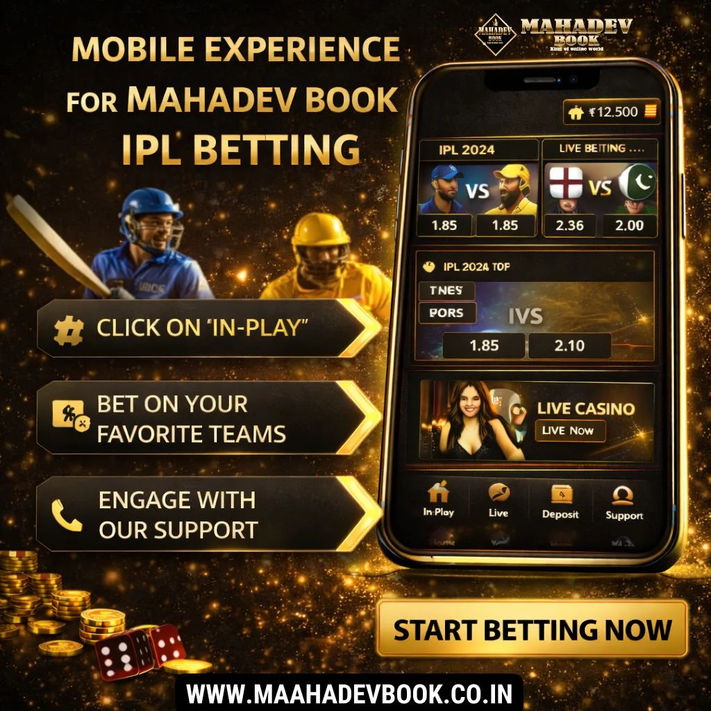 Mobile Experience for Mahadev Book IPL Betting