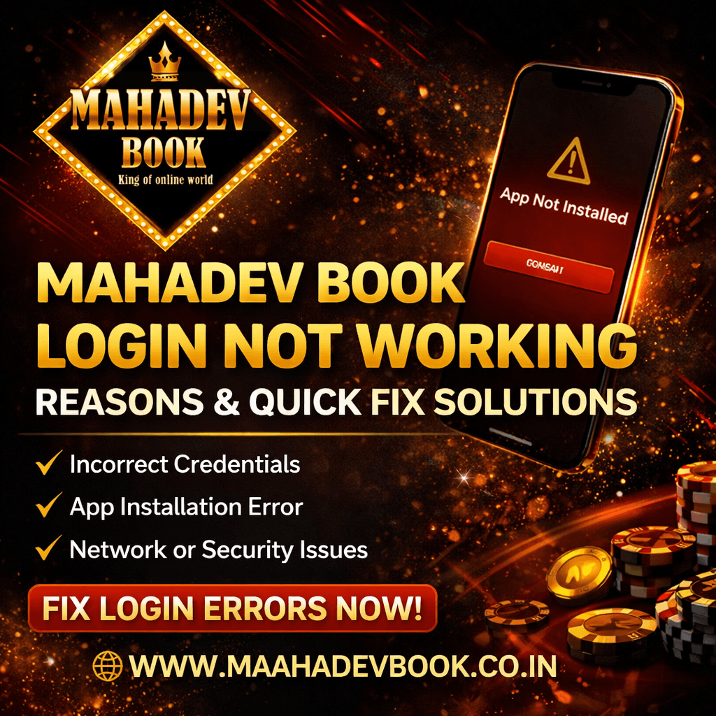 Mahadev Book Login Not Working – Reasons & Quick Fix Solutions