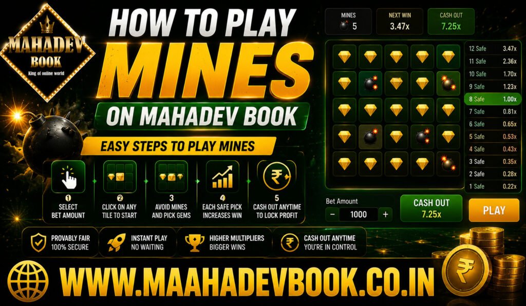 How to Play Mines on Mahadev Book