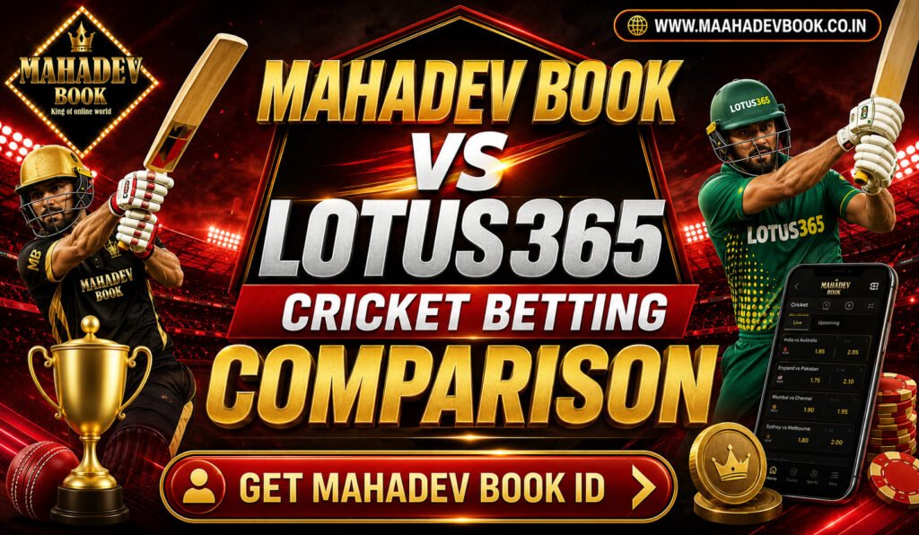 Mahadev Book vs Lotus365 Cricket Betting Comparison